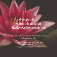 Lade das Bild in den Galerie-Viewer, Beckenboden &amp; Frauengesundheit mit Adriana (Praxis Körpermitte Kreuzlingen CH)
